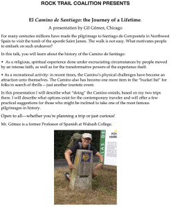 El Camino de Santiago:  the Journey of a Lifetime @ Downtown Beloit Association | Beloit | Wisconsin | United States